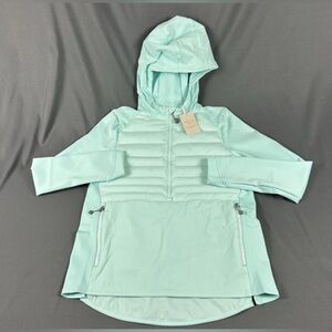 Peter Millar Womens Golf Jacket Hoodie Merge Small Blue CLST Polyester